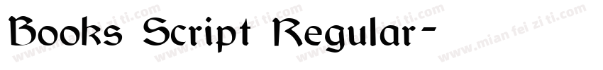 Books Script Regular字体转换